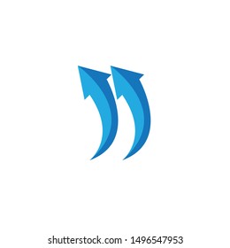 arrow logo icon vector template
