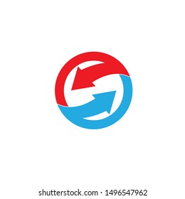 arrow logo icon vector template
