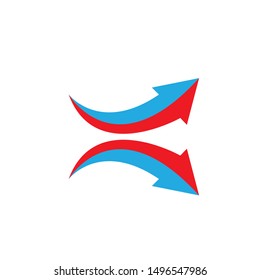arrow logo icon vector template
