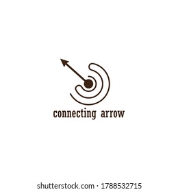 ilustración de logotipo de flecha del vector de plantilla de diseño de Internet.