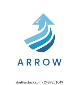 Arrow Logo Illustration Modern Symbol Professional Design for Business Growth