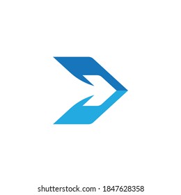 Diseño de imagen con logotipo de flecha