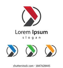 Diseño de imagen con logotipo de flecha