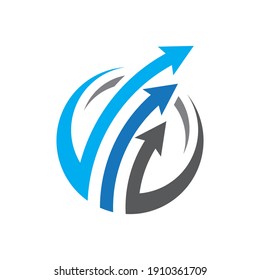 Arrow logo images illustration design