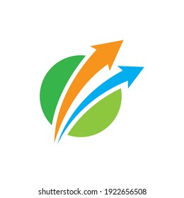 Arrow logo images illustration design
