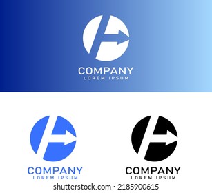 arrow logo letter a template