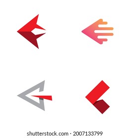 Arrow logo Letter Template Vector Icons