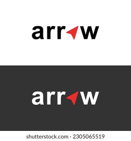 Arrow Logo, Minimalist logo design, Company brand identity, Simple logo, Unique Logo vector and template.