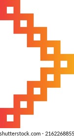 arrow logo pixel art design