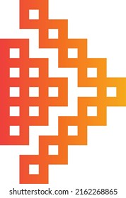 arrow logo pixel art design