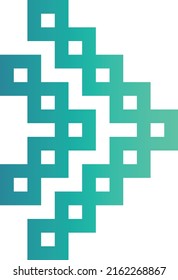 diseño de píxeles de logotipo de flecha