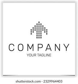 up arrow logo premium elegant template vector eps 10