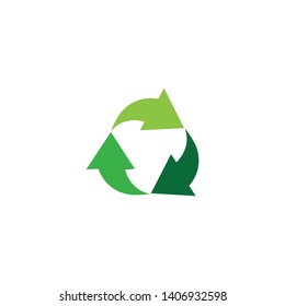 Arrow logo Or Recycle icon template design