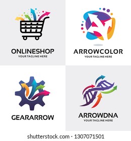 Arrow Logo Set Design Template Collection