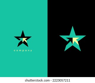 Arrow logo in star. Merging phase of arrows and star icon. Line Style Can be used for Business and Brand Logos. Flat Vector Logo Design Template Element.