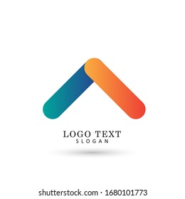 Arrow Up Logo. Symbol & Icon Vector Template.