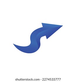 Logo de flecha. Símbolos de flecha. Ilustración de diseño vectorial de flecha