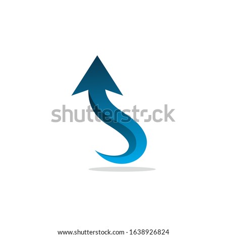 Arrow logo template. Abstract business logo icon design template.