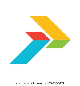 arrow logo template icon illustration design