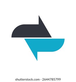 arrow logo template icon illustration design