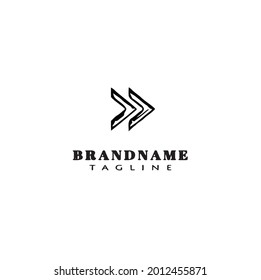 arrow logo template icon modern simple vector illustration