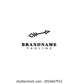 arrow logo template icon modern design vector simple