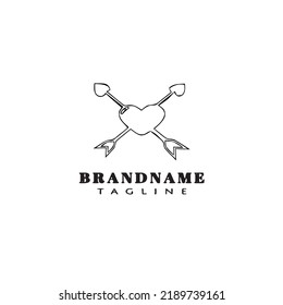arrow logo template icon modern design vector cute