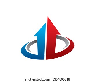 Arrow Logo Template, Icon, Symbol - Vector