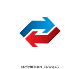 Arrow Logo Template, Icon, Symbol - Vector