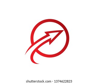 Arrow Logo Template, Icon, Symbol - Vector