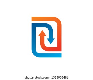 Arrow Logo Template, Icon, Symbol - Vector