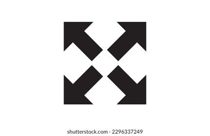 Arrow logo template icon vector image