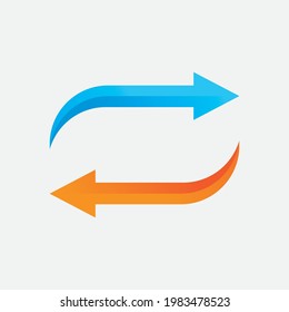 Arrow Logo Template Illustration Design Vector