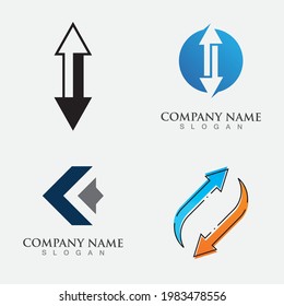 Arrow Logo Template Illustration Design Vector