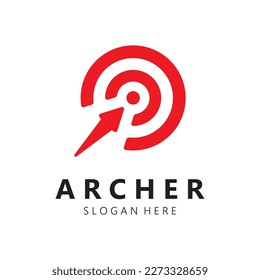 arrow logo template illustration,for arrow logo,goal,target,business,finance,motivation,vector