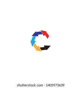 Arrow logo template vector icon