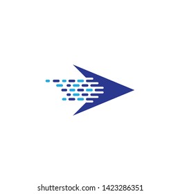 Arrow logo template vector icon illustration