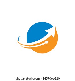 Arrow logo template vector icon