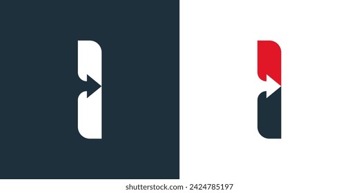 I Arrow Logo Template Vector Icon Illustration Design