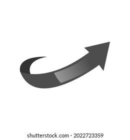 Arrow logo vector element on white background
