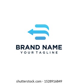 Arrow logo vector full color art