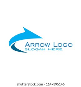 Arrow logo vector graphic design.