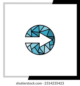Arrow logo vector graphic design