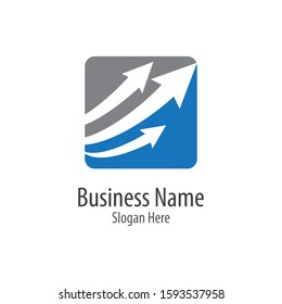 Arrow logo vector icon illustration