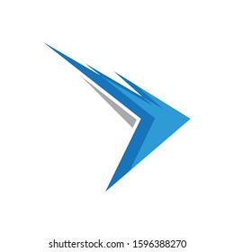 Arrow logo vector icon illustration