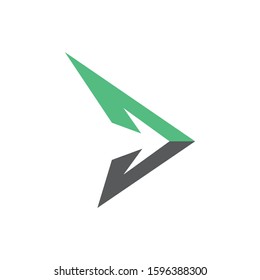 Arrow logo vector icon illustration
