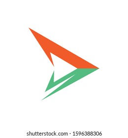 Arrow logo vector icon illustration