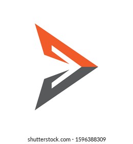 Arrow logo vector icon illustration