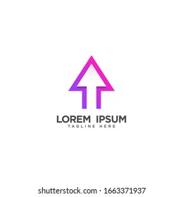 Arrow Logo vector icon illustration design template