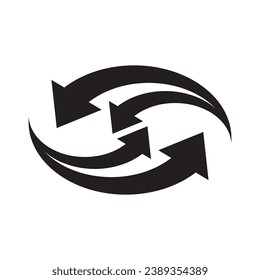 Arrow logo, vector illustration template design.